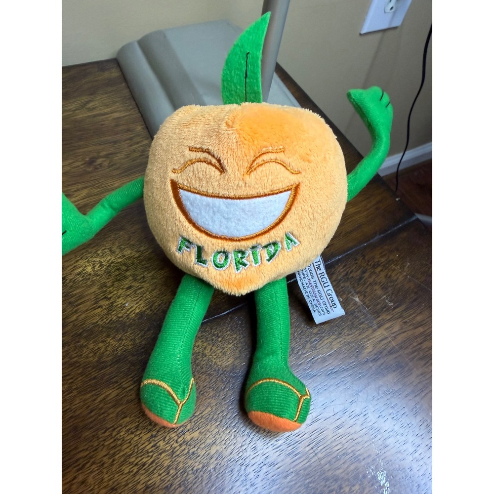 The RGU Group Florida Orange Plush Souvenir Stuffed‎ Toy Citrus Mascot 10 Inch
